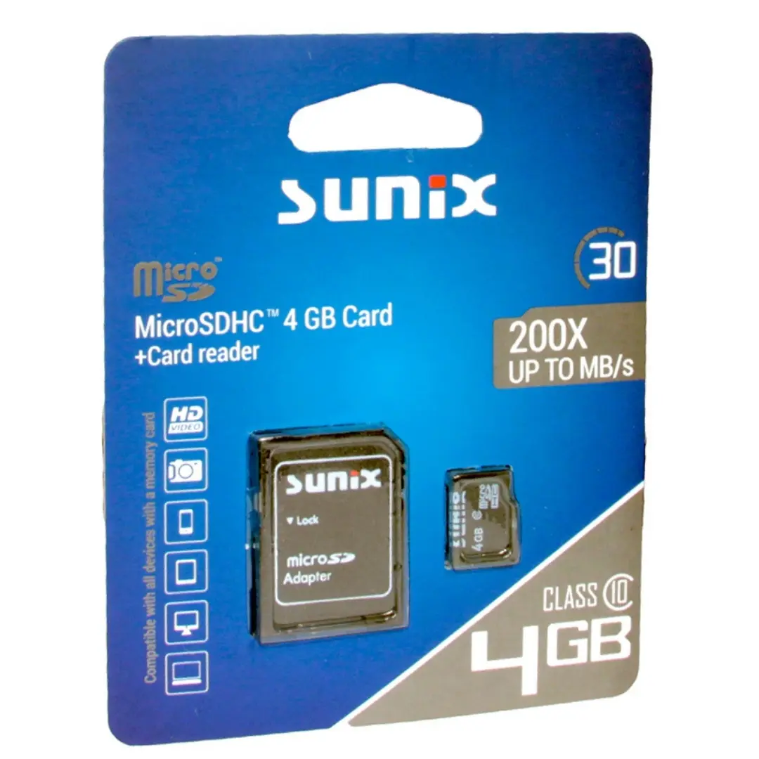 4 GB MICRO SD CARD