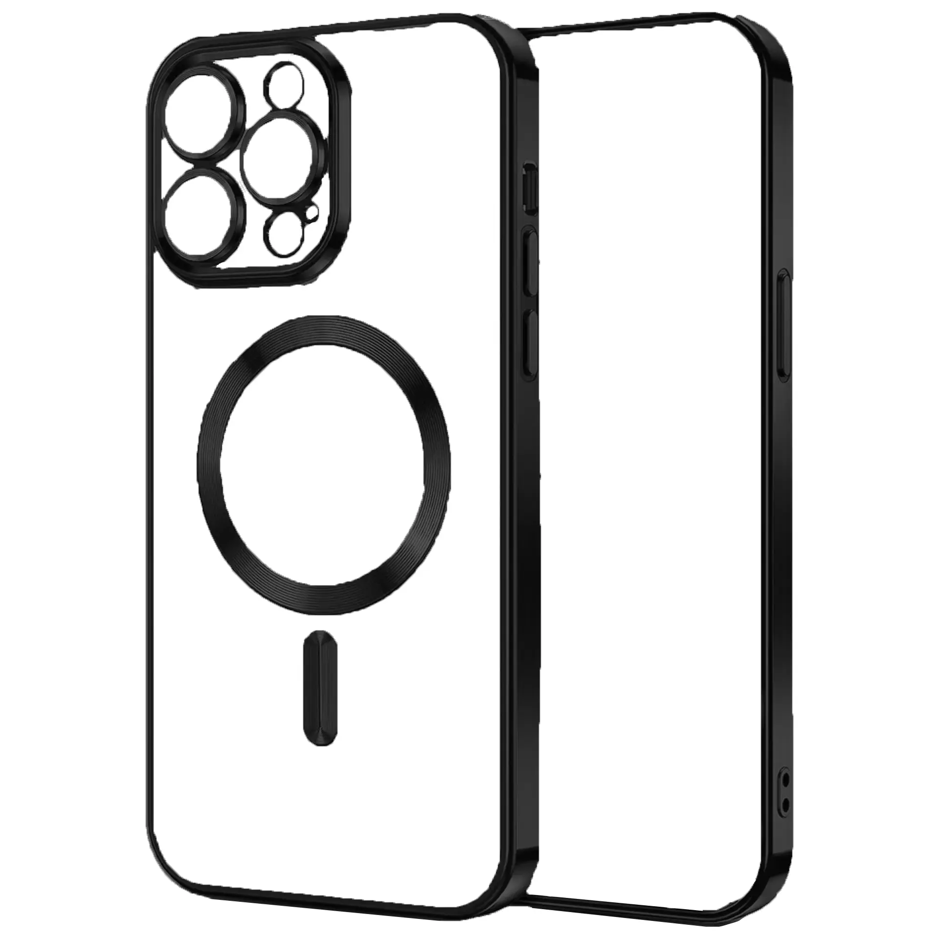 [BNT24] IPH 16 PRO MAX BUNTE MAGSAFE CASE BLACK