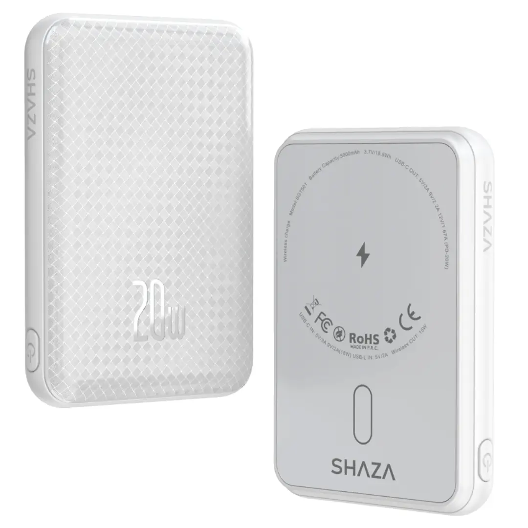 SHAZA MAGSAFE POWERBANK 5000 MAH WHITE
