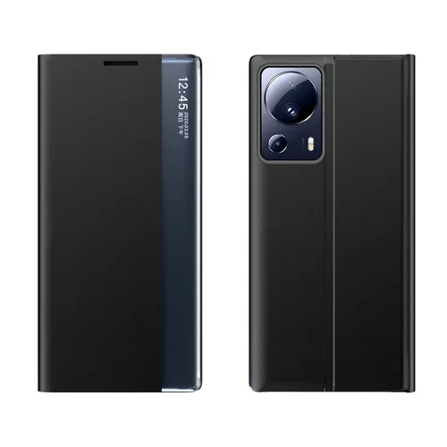 Neue Sleep Case Hülle für Xiaomi 13 Lite Hülle mit Klappständer schwarz