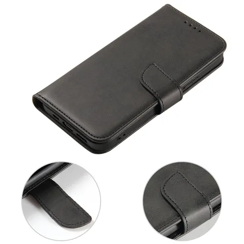 Magnet Case Hülle für Samsung Galaxy S23 Hülle mit Flip Wallet Ständer schwarz