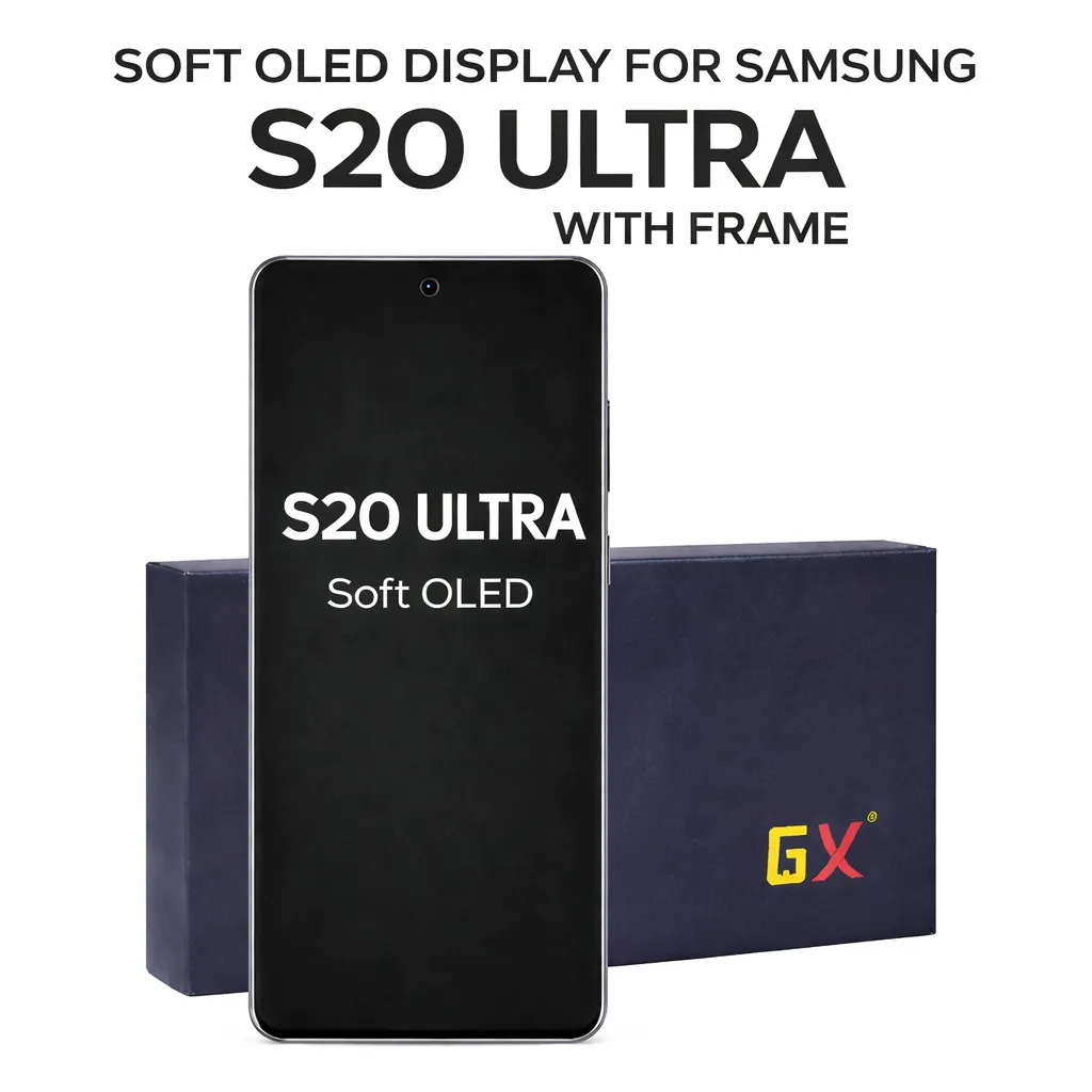 SOFT OLED DISPLAY FOR SAMSUNG S20 ULTRA WITH FRAME